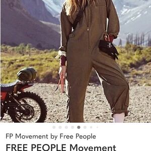 Free People Khaki Jumpsuit